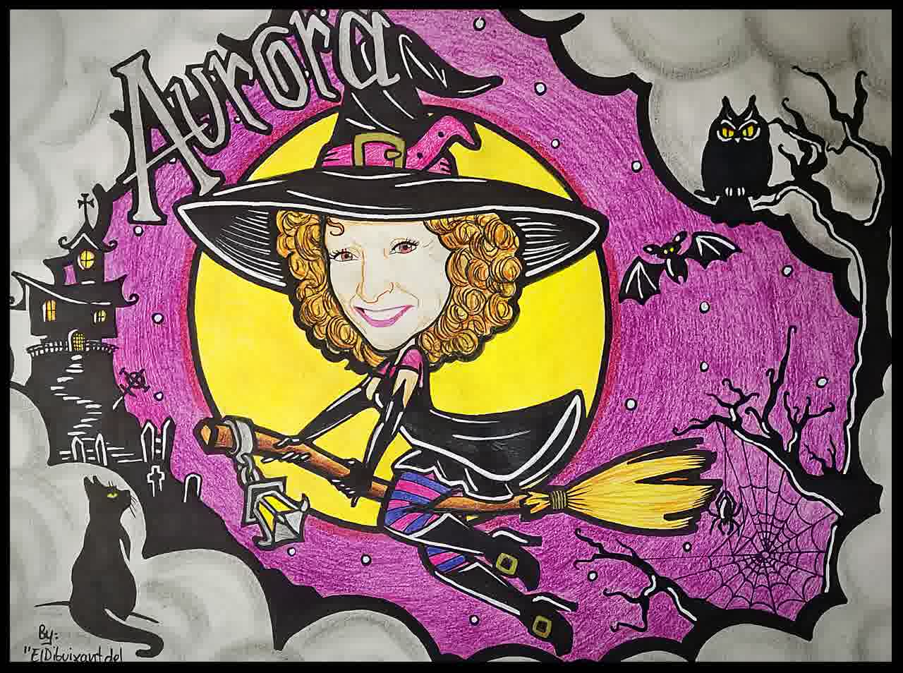 Caricatura individual inspirada en còmic